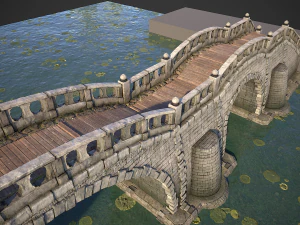 long stone bridge 3D Model