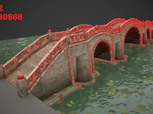 long stone bridge 3D Model
