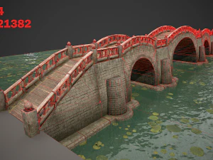 long stone bridge 3D Model