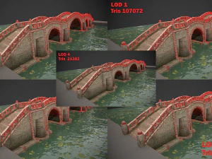 long stone bridge 3D Model