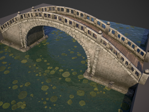chinese bridge 3D 모델