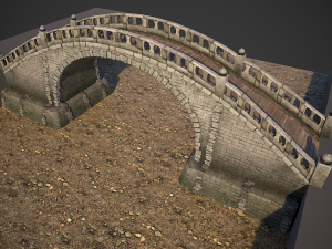chinese bridge Modello 3D
