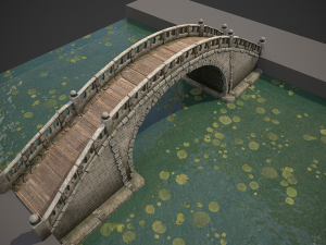 chinese bridge Modello 3D