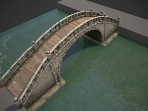 chinese bridge Modello 3D