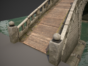 chinese bridge Modello 3D