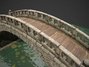chinese bridge Modello 3D