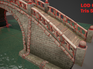 chinese bridge Modello 3D