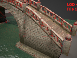 chinese bridge Modello 3D