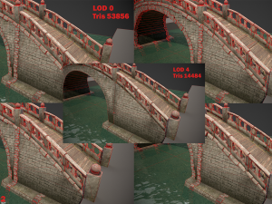 chinese bridge Modello 3D