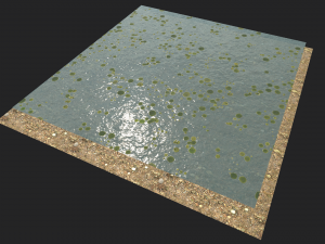 lake with water lilies textures CG 纹理