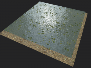 lake with water lilies textures CG 纹理