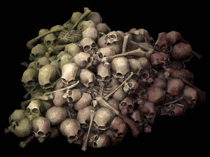 pile of bones and skulls 3D Model