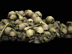 pile of bones and skulls 3D 模型