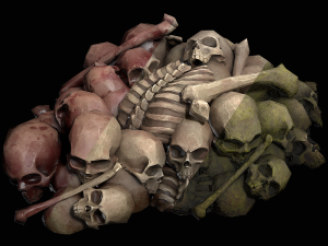 pile of bones 3D Model