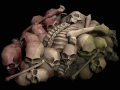 pile of bones 3D मॉडल