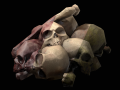 small pile of skulls 3D मॉडल