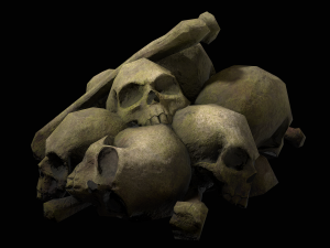 small pile of skulls 3D मॉडल