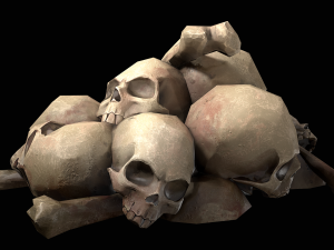 small pile of skulls 3D मॉडल