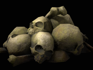 small pile of skulls 3D मॉडल
