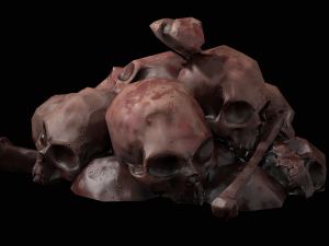 small pile of skulls 3D मॉडल