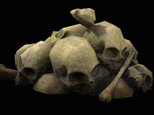 small pile of skulls 3D मॉडल