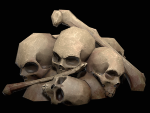small pile of skulls 3D मॉडल