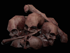 small pile of skulls 3D मॉडल