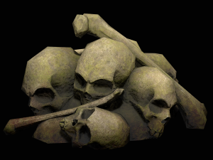 small pile of skulls 3D मॉडल
