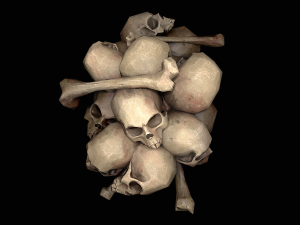 small pile of skulls 3D मॉडल