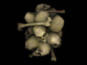 small pile of skulls 3D मॉडल