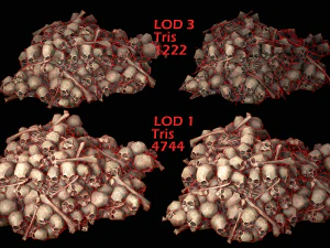 pile of bones and skulls set 3D Model