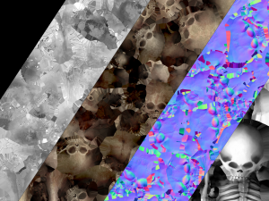 pile of bones and skulls set 3D मॉडल