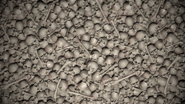 pile of skulls tile texture CG 纹理 .c4d .max .obj .3ds .fbx .stl .blend 