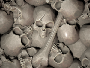 pile of skulls tile texture CG 纹理
