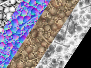 pile of skulls tile texture CG Textures