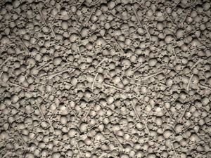 pile of skulls tile texture CG 纹理