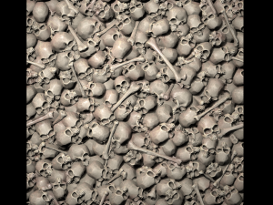 pile of skulls tile texture CG 纹理