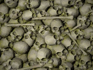 pile of bones with moss texture CG Textures