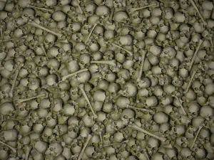 pile of bones with moss texture CG Textures