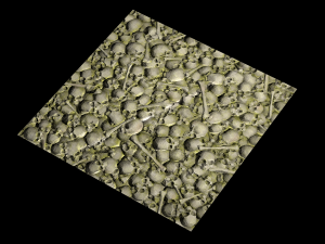 pile of bones with moss texture CG 텍스쳐