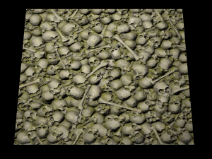 pile of bones with moss texture CG 텍스쳐