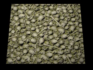 pile of bones with moss texture CG Textures