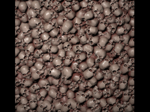 pile of bloody skulls texture CG テクスチャ