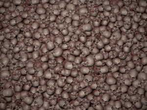 pile of bloody skulls texture CG テクスチャ