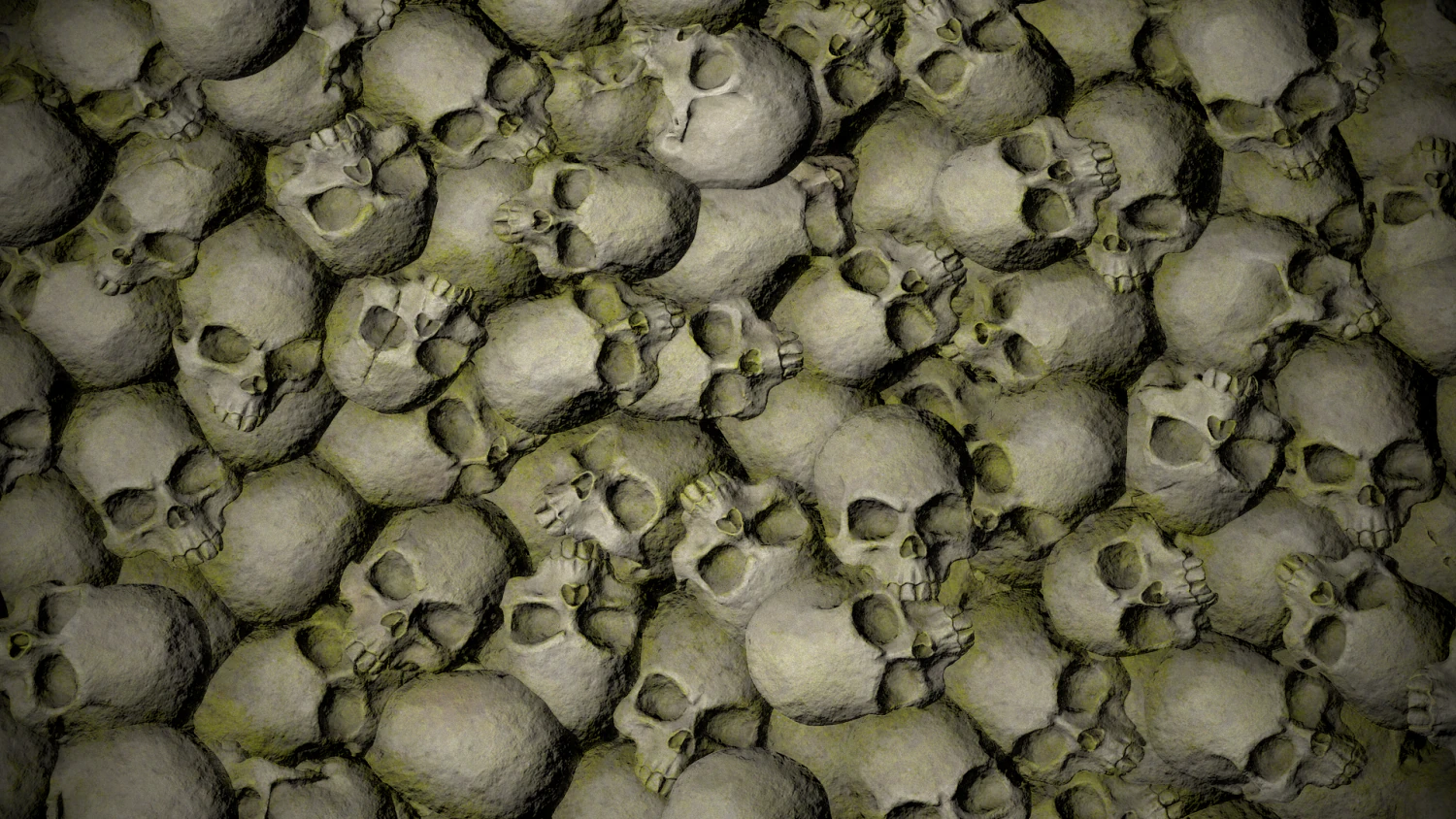 skulls with moss texture CG Textures .c4d .max .obj .3ds .fbx .stl .blend 