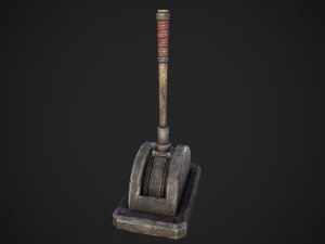 3d lever arm model 3D Model