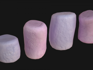 marshmallow 3D 모델