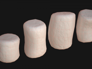 marshmallow 3D 모델