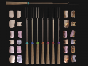 marshmallow roasting sticks 3D Model