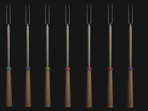 marshmallow roasting sticks 3D Model
